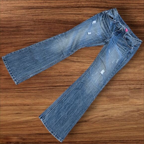 Almost Famous Y2K Low Rise Bootcut Jeans - Picture 1 of 6